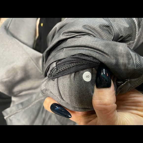Lululemon Gray Jacket with a hoodie inside of zipper in case it rains on you - Picture 4 of 17